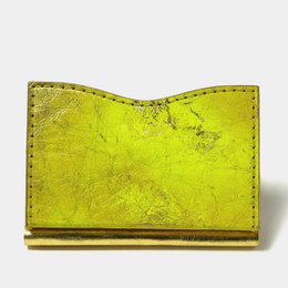 Minimal tegnebog Gold Sun - afslappet papir lavet af papir med et gyldent gult look