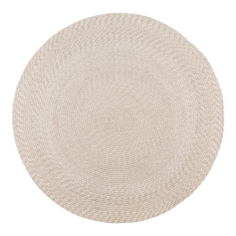 Menorca Rug - Sand, 100% Recycled PET, Ø180 cm