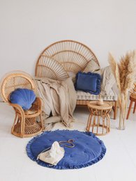 Mata Soft Velvet z Falbanką „Sapphire”
