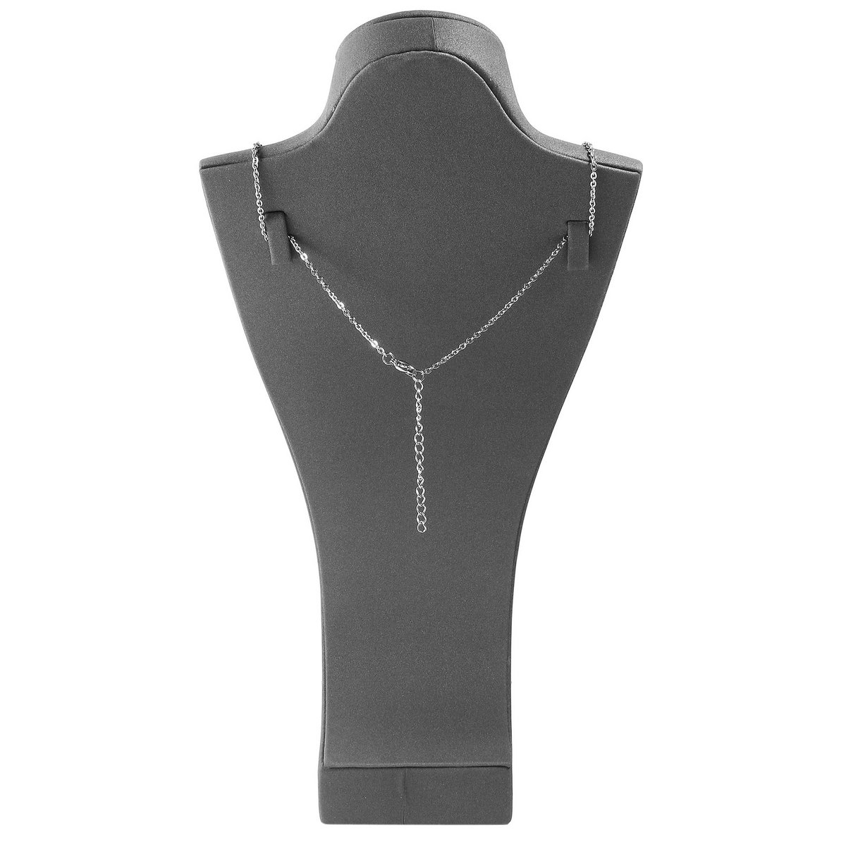 Biust (seria dekoracyjna Soft), pokryty PU, 26,5 cm, szary