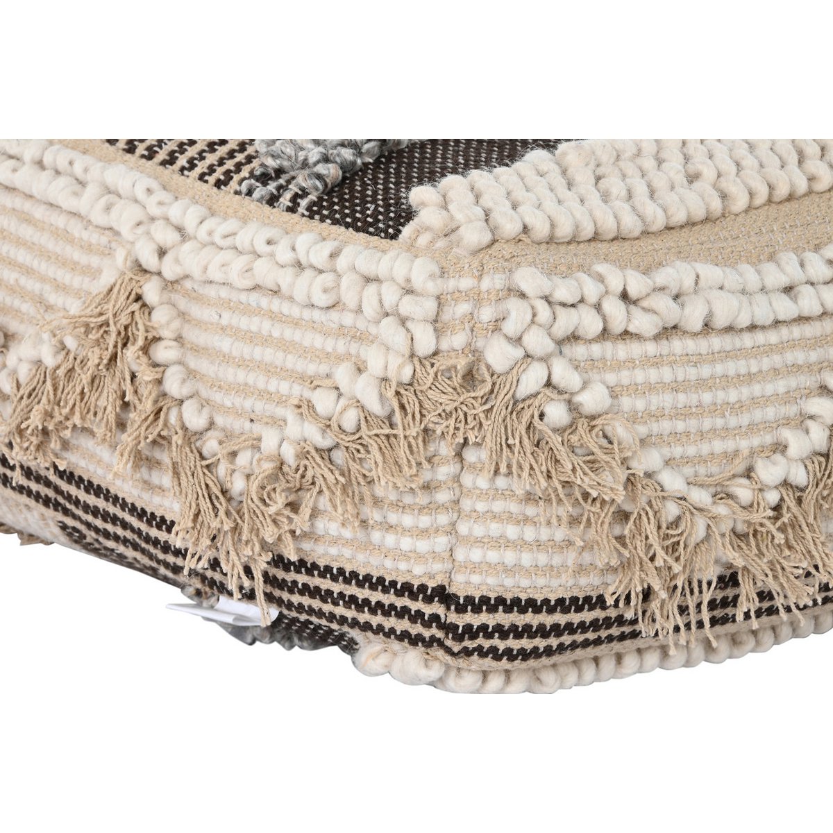 BOMULD GULVPUDE 60X60X25 6300 GR, BRUNE STRIBER LD193917