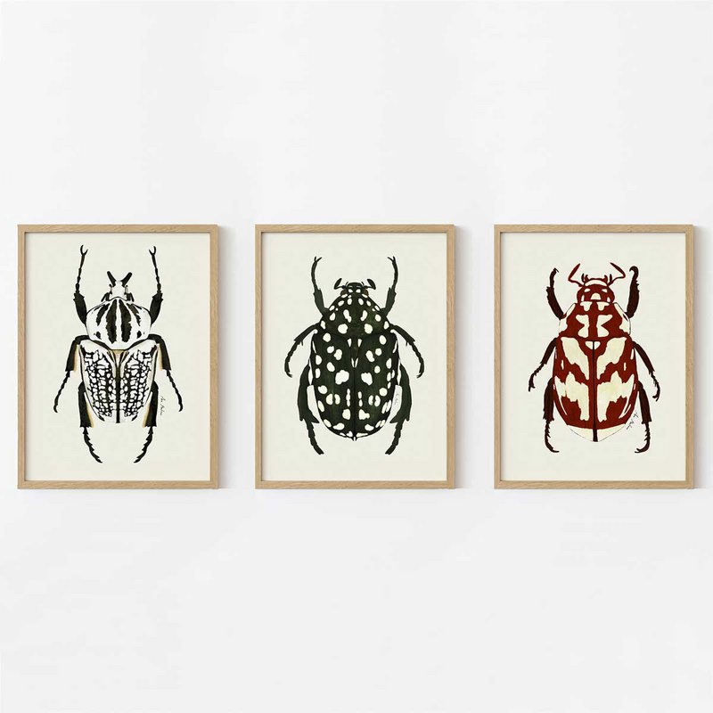 Rød Beetle kunsttryk