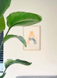 Poster letter A print - Creative Notes