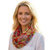 Sunsa set van 3 lussensjaals, dames lussensjaal, ronde halsdoek van 100% katoen, kokersjaal voor haar, ronde sjaal voor zomer/lente/herfst