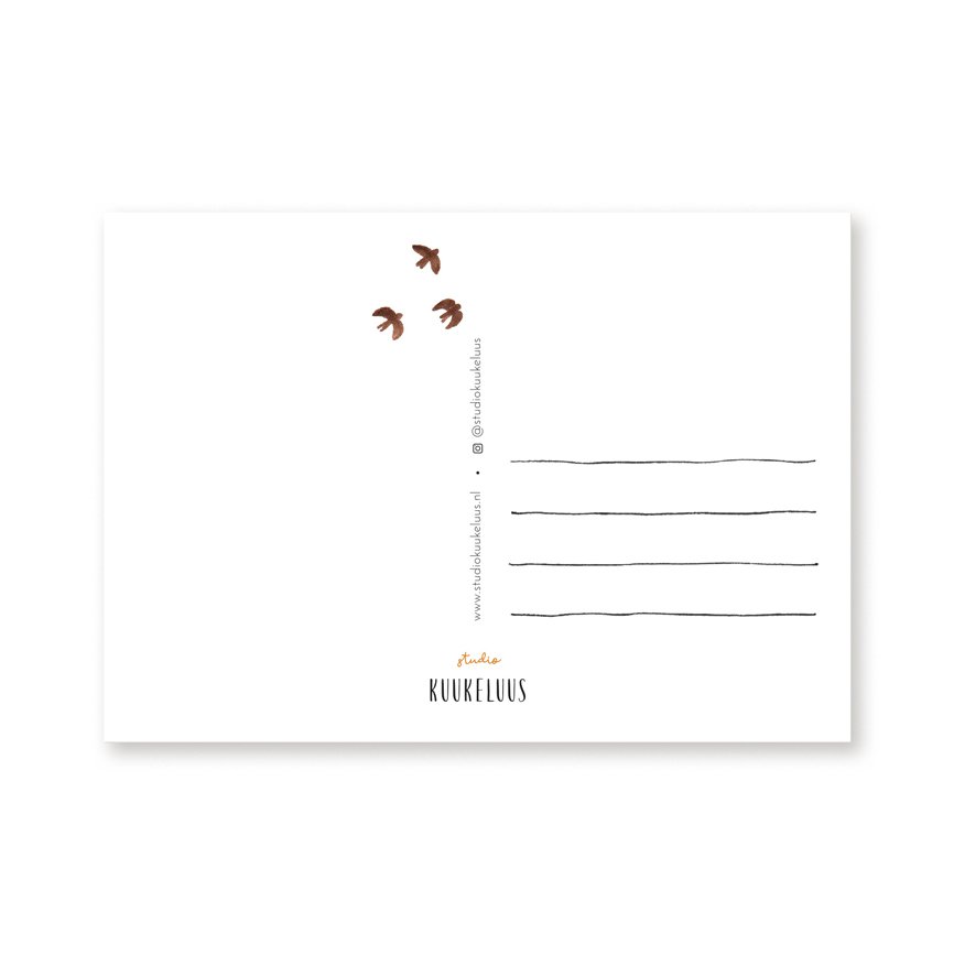 Postkaart | Herfstbomen
