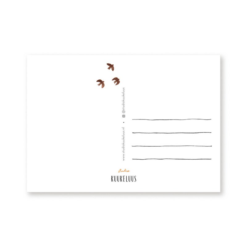 Postal | árboles de otoño