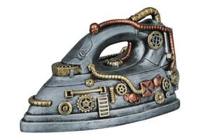 Poly Buchstütz"Steampunk Iron" VE 2