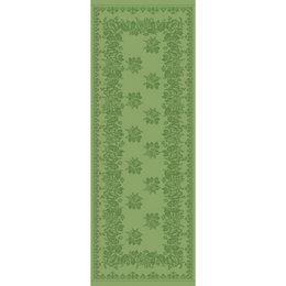 Linen table runner Tradition - green