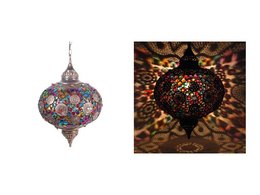 Oval-Shaped Hanging Lamp