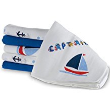 Makian Hydrophile Windeln-80x80cm-6er Set-Öko-Tex geprüft-100% Baumwolle-Blau/Captain