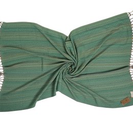 toalla hammam | Toalla para sauna | Toalla de playa | México | Verde | 180x100cm