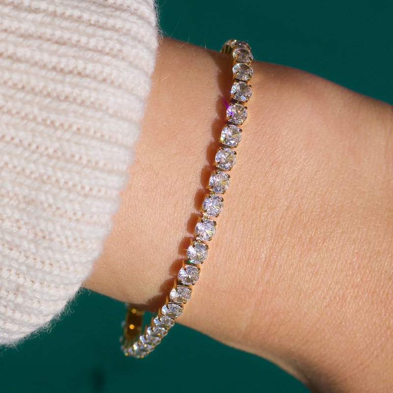 Press - Tennis Bracelet 4mm
