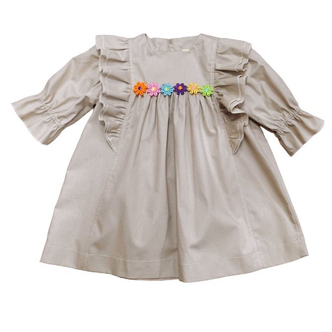 Robe à fleurs bio