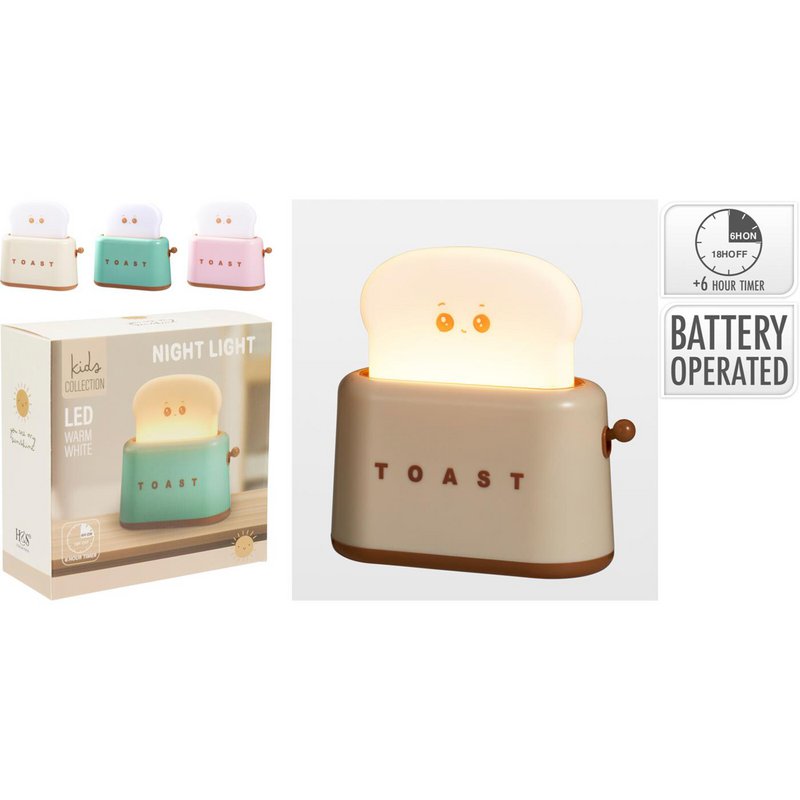 Nachtlamp Toast met timer