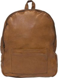 Leather backpack light brown - vintage washed light brown leather, stylish and durable backpack for daily use.
