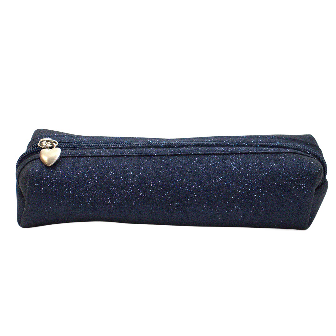 Moon - The Navy glitter pencil case