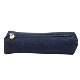 Moon - The Navy glitter pencil case