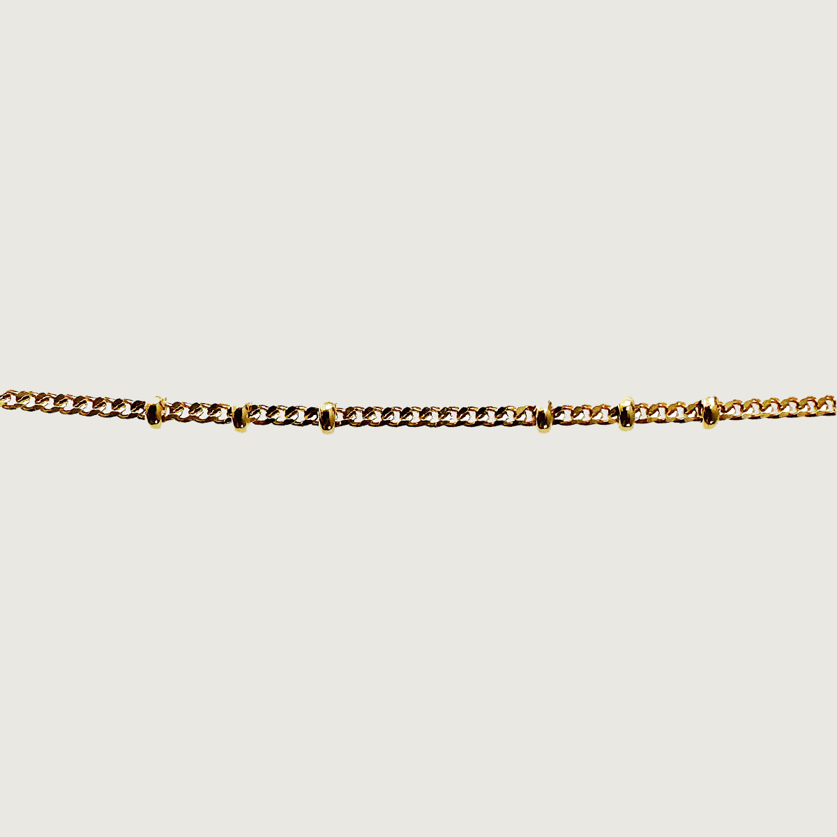 Collier de balle 1x3 - plaqué or