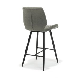 Barkruk Borgo zwart Stof Soft Steel