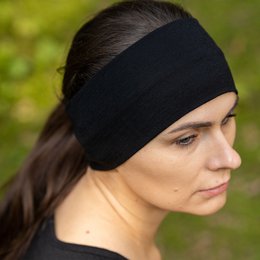 Women's Headband 160 Merino Black