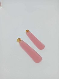 Pendientes acrílico rosa