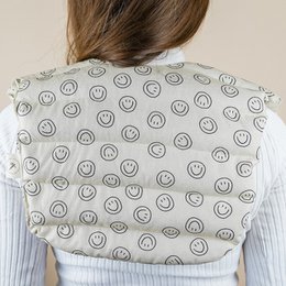 Gespeld kussen voor nek gemaakt van katoen - smiley