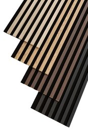 Decoratieve panelen - Lamella panel WL 270×30 cm black – sonoma oak