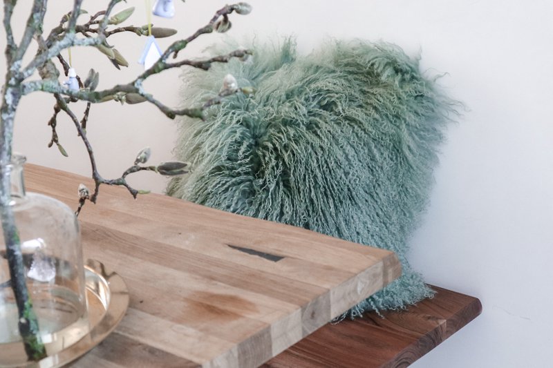 Tibet sheepskin cushion | 15 colors | 45x45cm