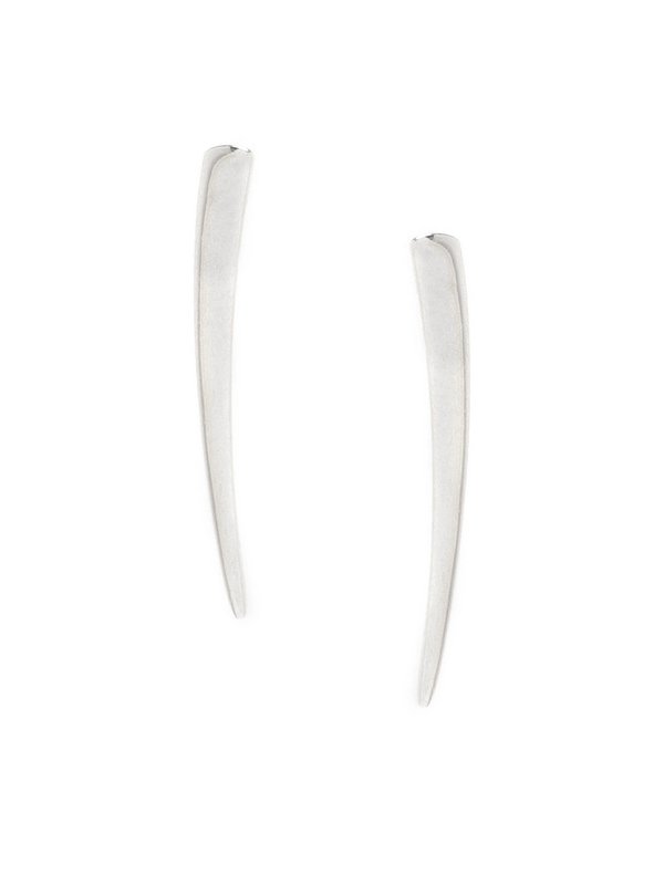 Øreringe | Moderne Sterling Sølv Fisk | Rhodium
