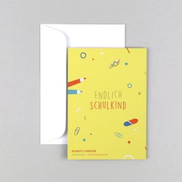 Einschulungskarte Schultüte Amelie