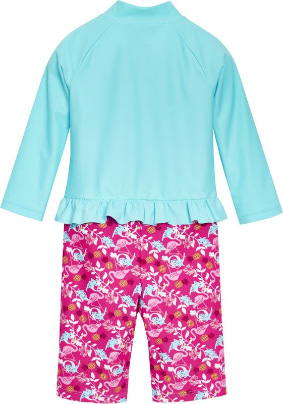 UV-Schutzanzug Flamingo Langarm - Türkis