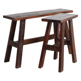 Factory wooden bench - 85x20x50 cm