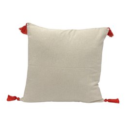 Almohadas decorativas con bordado de perforación - Navidad - Santa Claus - 43 x 43 cm