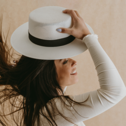 Monterrey · White boater hat
