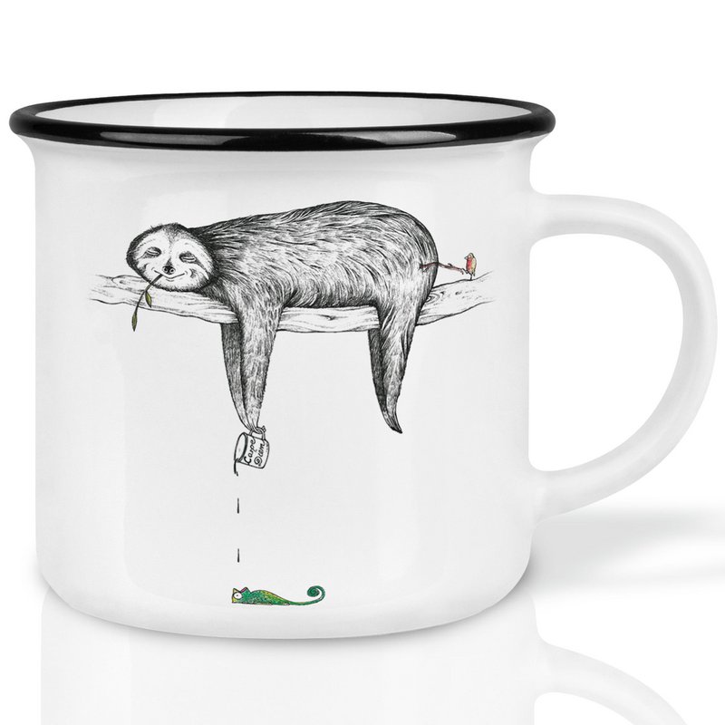Ceramic cup - sloth