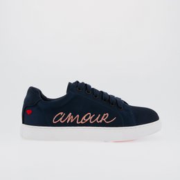 Simone Satin Amour-Bleu Marine