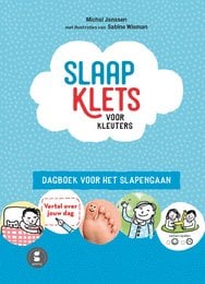 A colorful children's diary with illustrations and text about sleep and bedtime routines for toddlers.