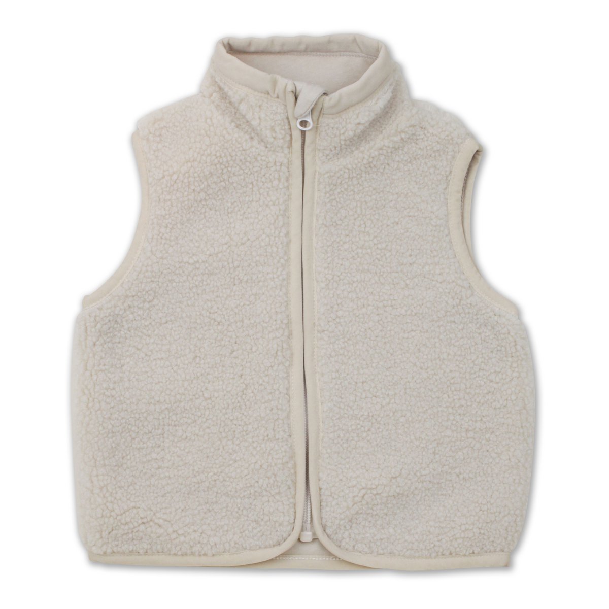 Teddy Weste Beige