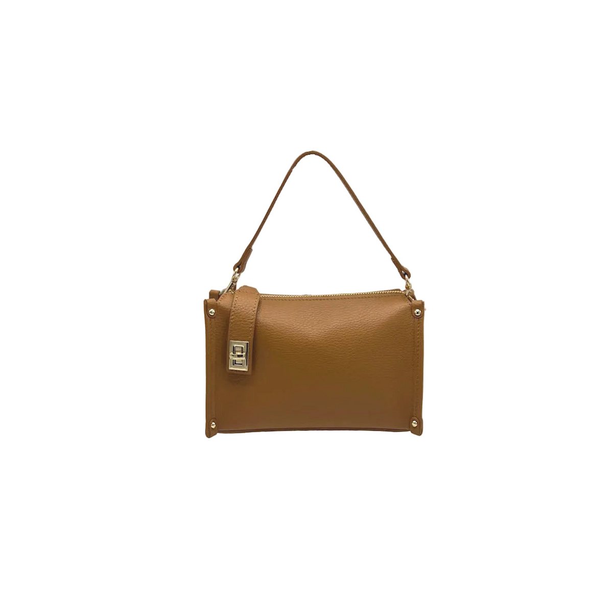 Boxy crossbodytas van echt leer, gemaakt in Italië, art. 112759