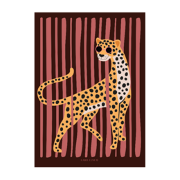Plakat Børneværelse Leopard - Yala Pink