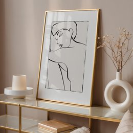 Poster: Thoughtful Woman