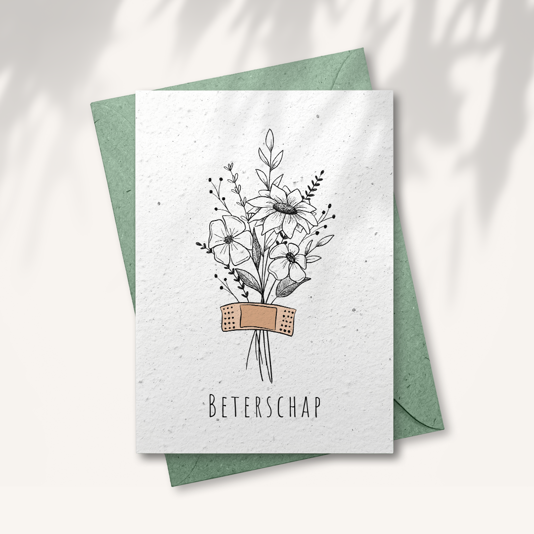Seed paper greeting card - Get well soon