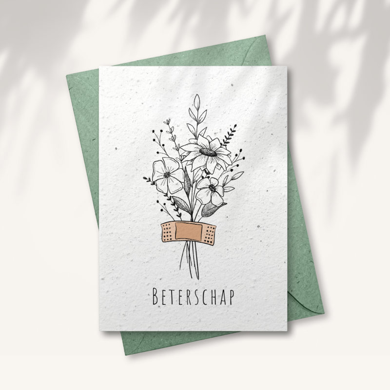 Seed paper greeting card - Get well soon