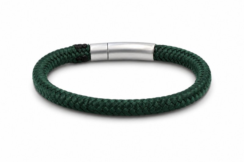 Pulsera de cuerda 6mm - Colección Ruyter | Edición plata