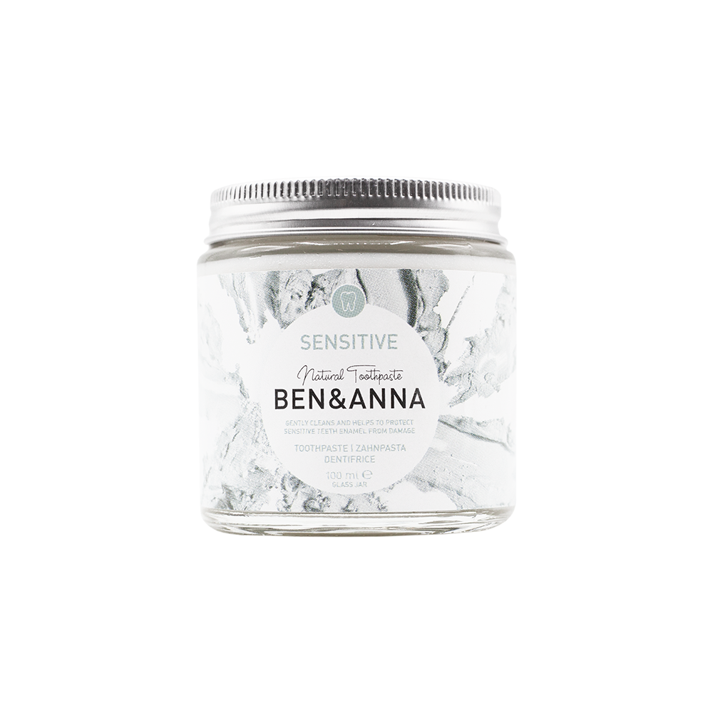 Toothpaste in Glass Jar Without Fluoride