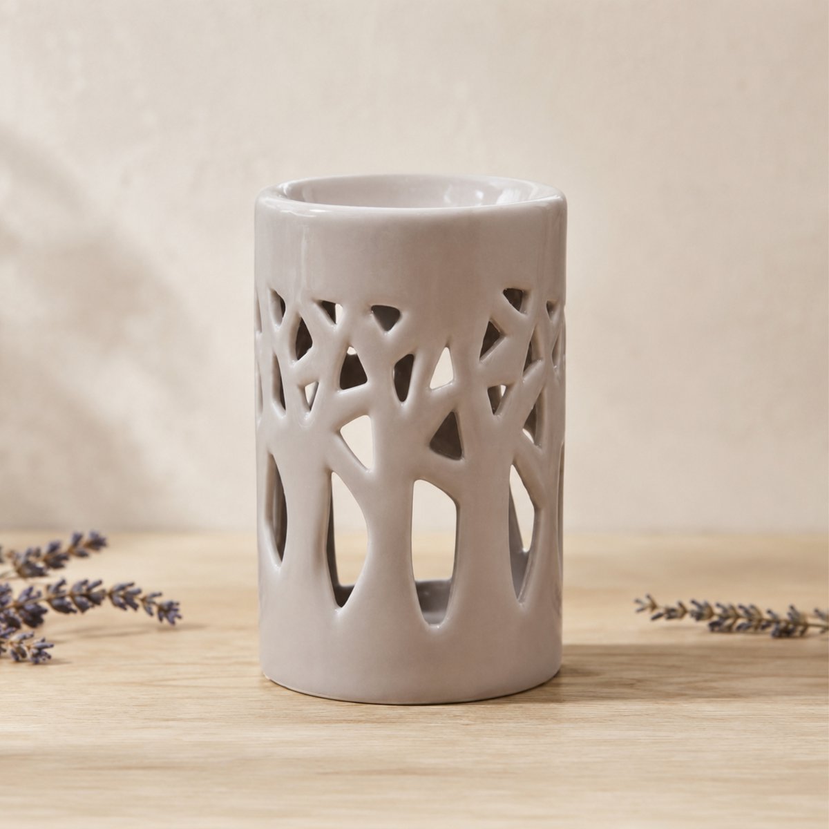 Brûle Parfum – Forêt Gris– Bougeoir Aromathérapie – Fondants, Cires Parfumées – Senteurs d’Ambiance – Idée Cadeau