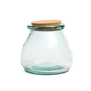 The Belly Glass Pot - Blue - L
