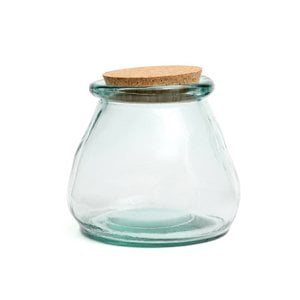 The Belly Glass Pot - Blue - L