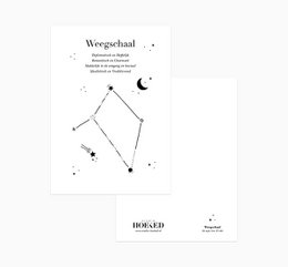 Ansichtkaart | Sterrenbeeld | Weegschaal