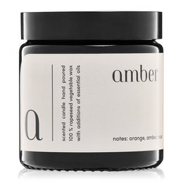 "Amber" duftlys 100% naturlig rapsvoks 120g